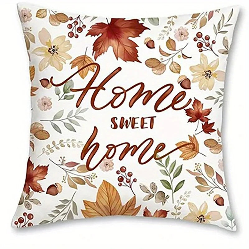 autumn printed decorative cushion cover for sofa or bedroom