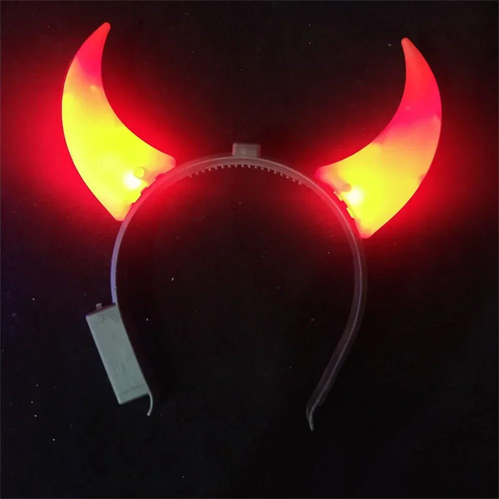 LED Devil Horn Headband – 4 Colours