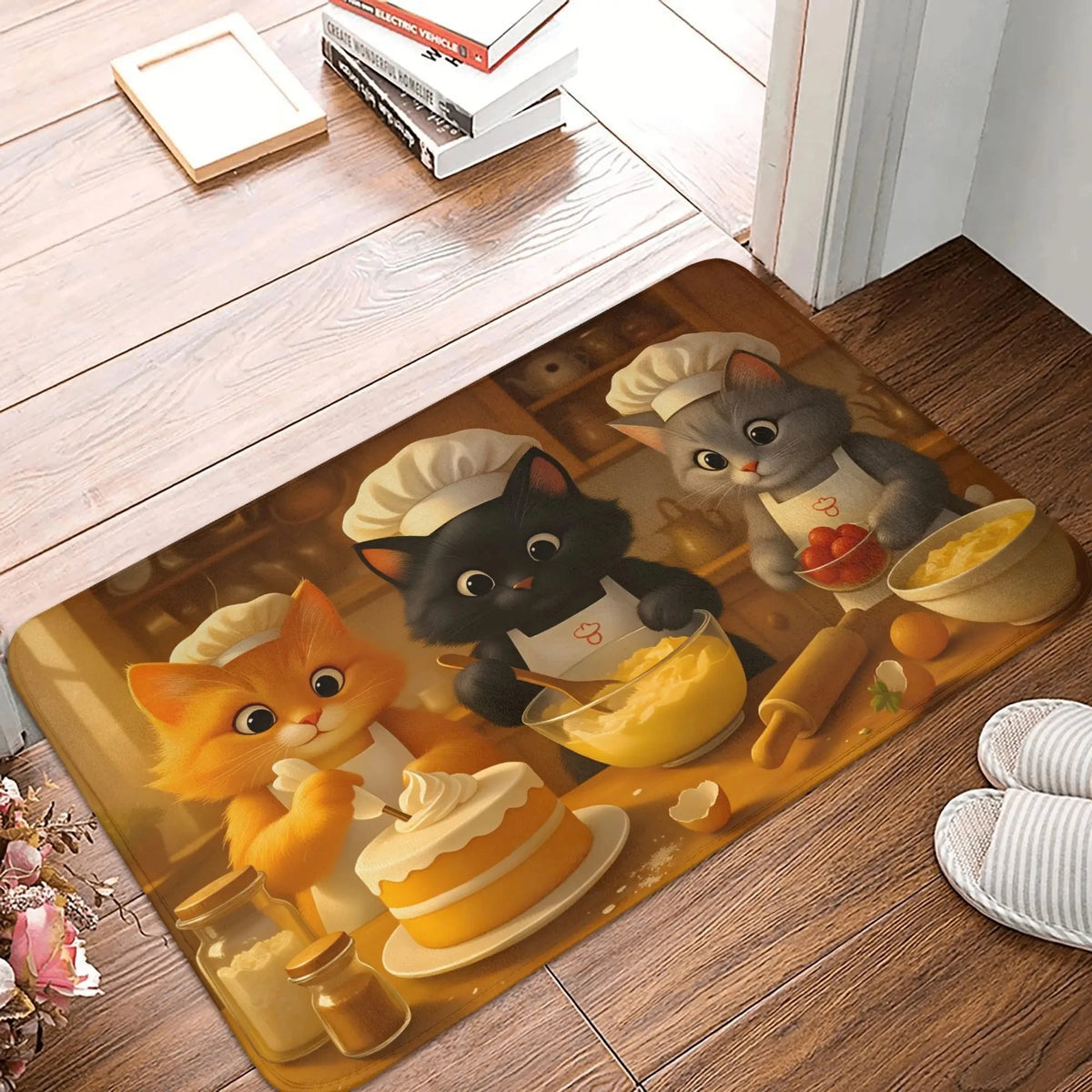 Kitten Print Decorative Doormat