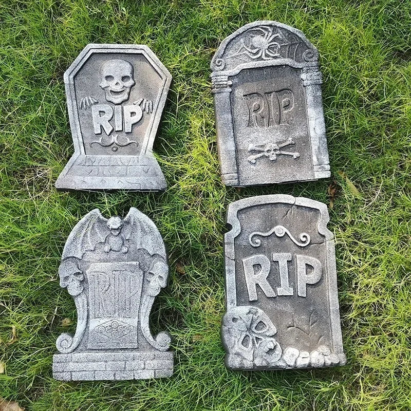 RIP Foam Halloween Tombstone – 37.5cm – B
