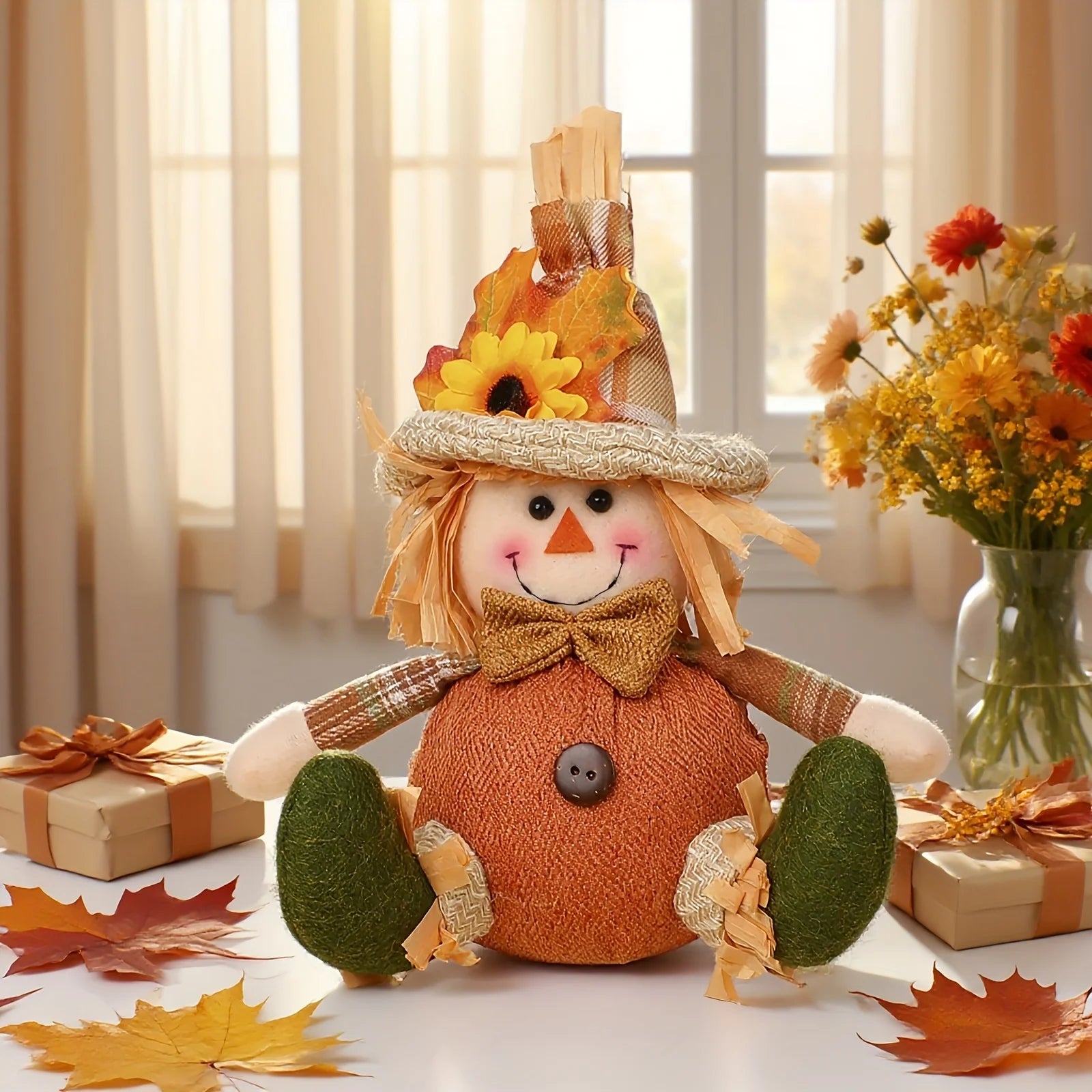 Rustic Autumn Scarecrow Hanging Decoration – 5 Styles
