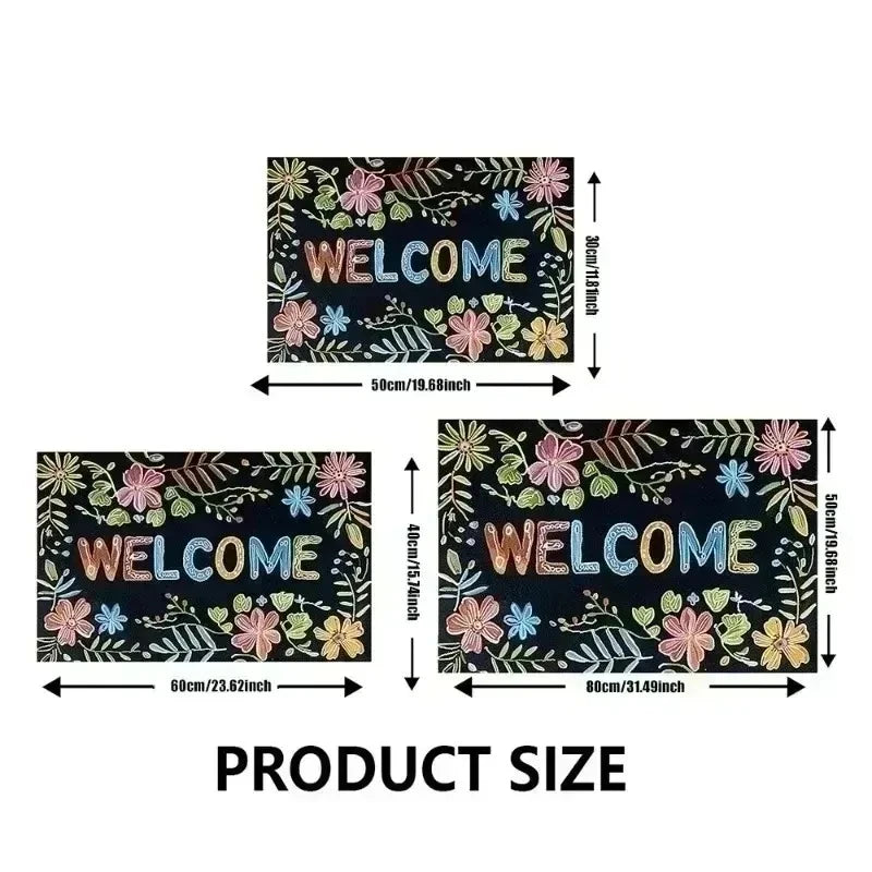 Cactus Flower Print Doormat