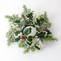 Christmas Candle Ring Wreath - LOWZY