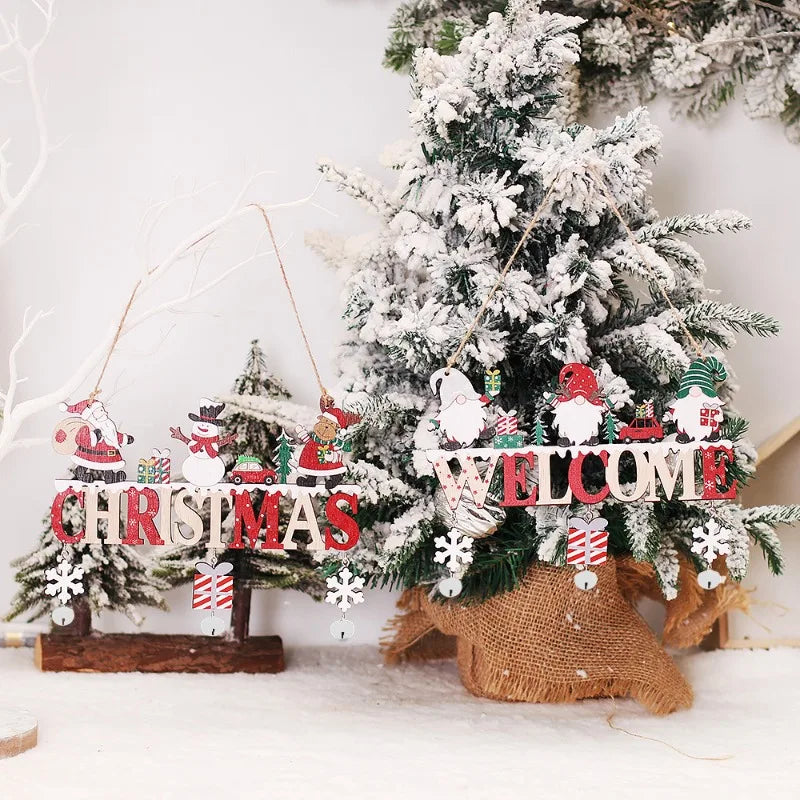 Wooden Christmas Door & Wall Hanging - Style2 - LOWZY