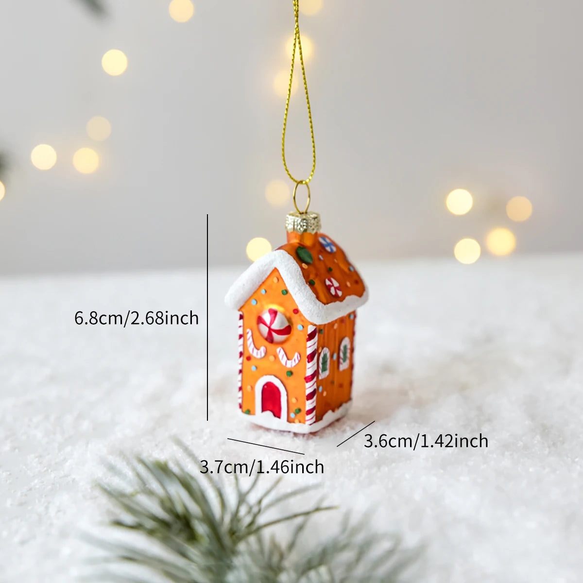 Glass Christmas Character Tree Ornament - Style 8 - LOWZY