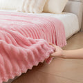 Ultra-Soft Striped Flannel Throw Blanket – 3 Sizes – MT276 / 100x70cm
