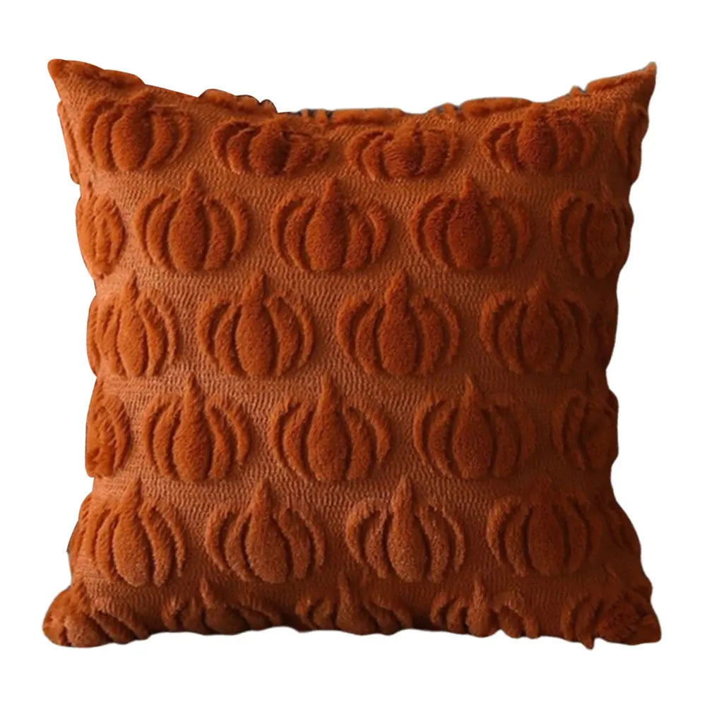 Halloween Plush Cushion Cover – Ghost, Pumpkin & Bat 45cm