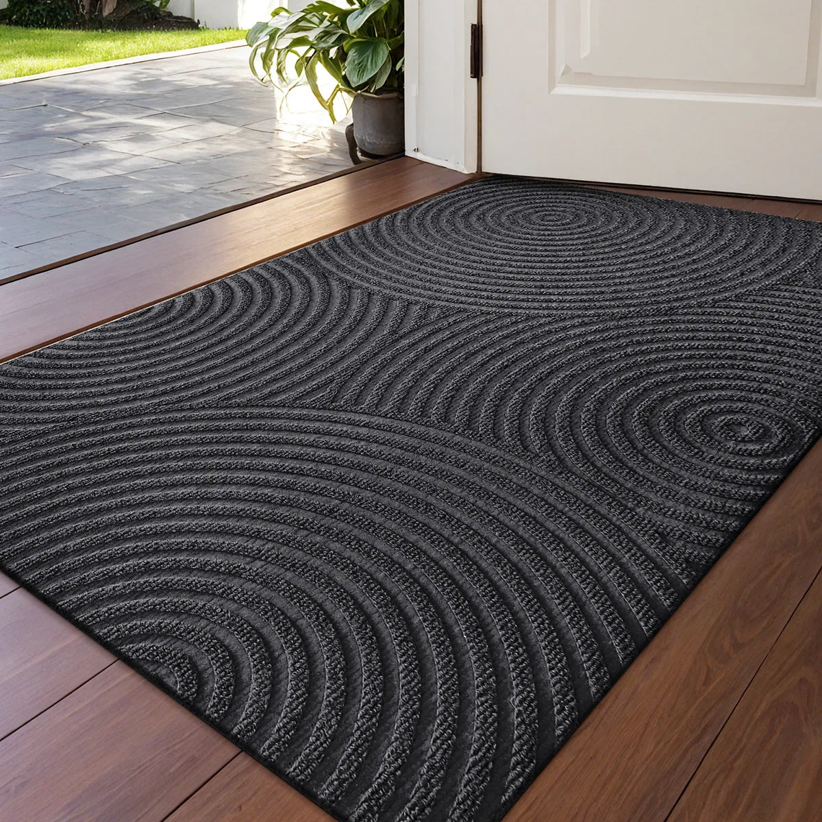 Grooved Geometric Entrance Doormat