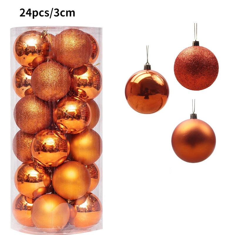 Colourful Christmas Baubles – 24 or 36 Pack - blue 1 - LOWZY