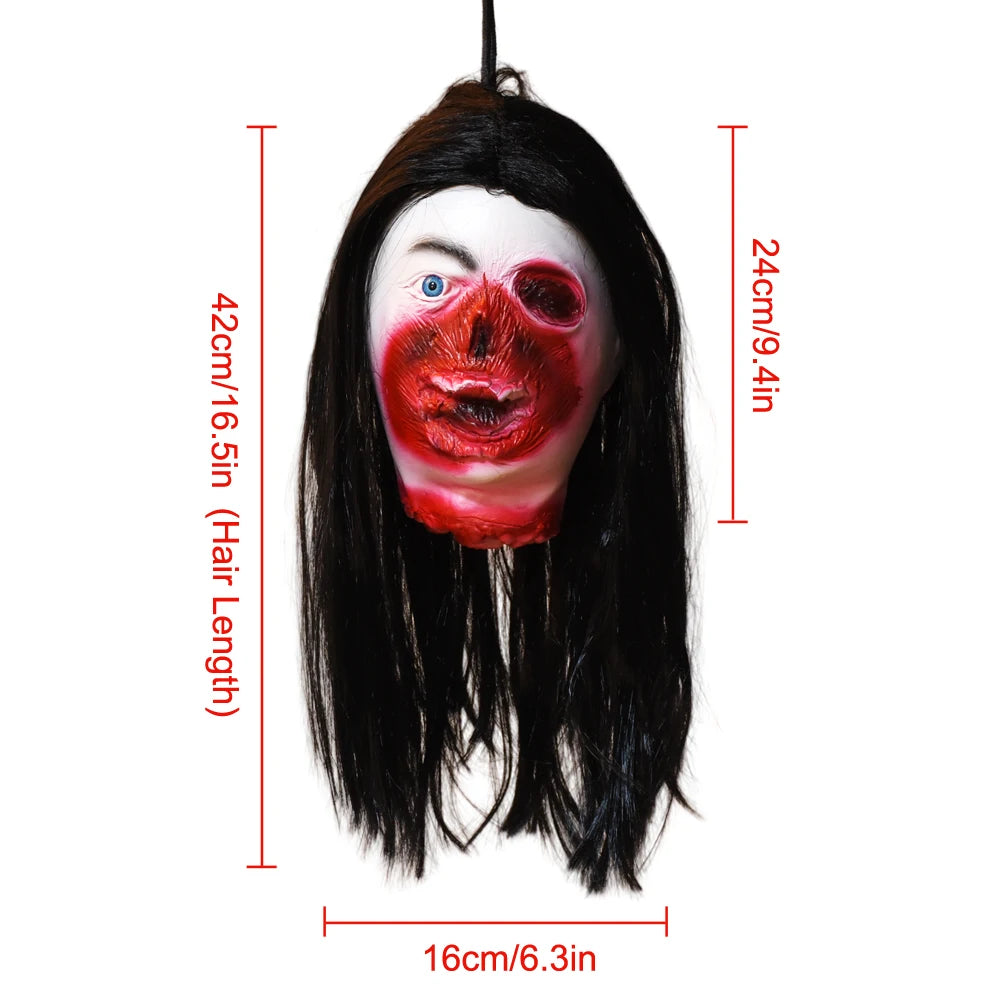 Hanging Latex Severed Head Halloween Prop – 32 Designs – 047