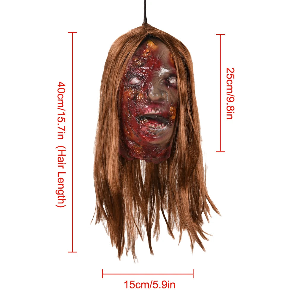 Hanging Latex Severed Head Halloween Prop – 32 Designs