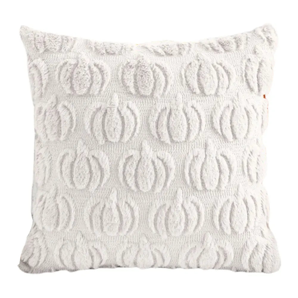 Halloween Plush Cushion Cover – Ghost, Pumpkin & Bat 45cm