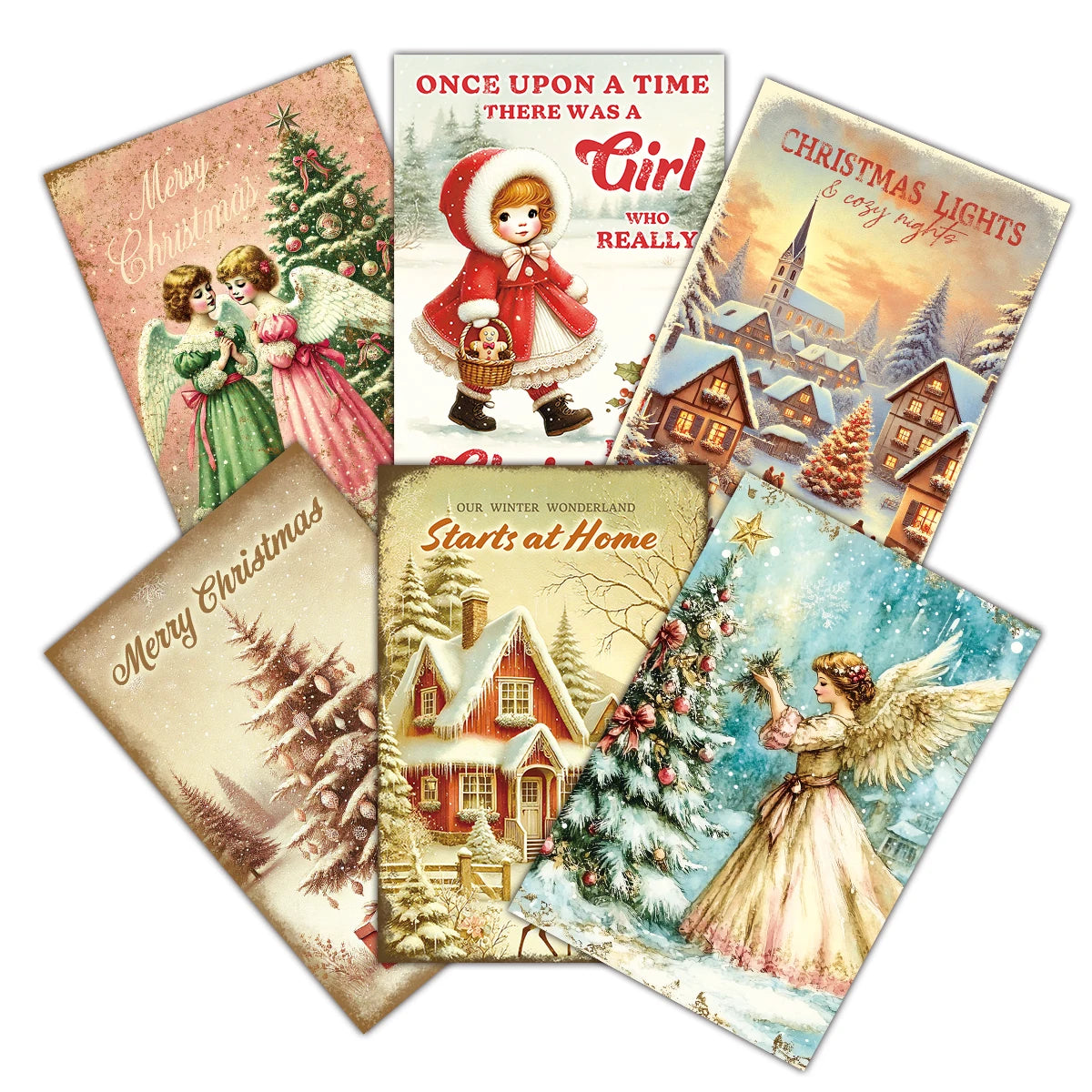 Vintage Christmas Cards – 12 Pack - view 6 - LOWZY