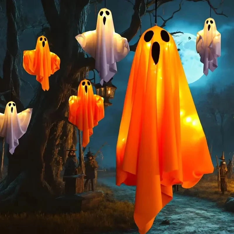 LED Hanging Ghost Halloween Decoration