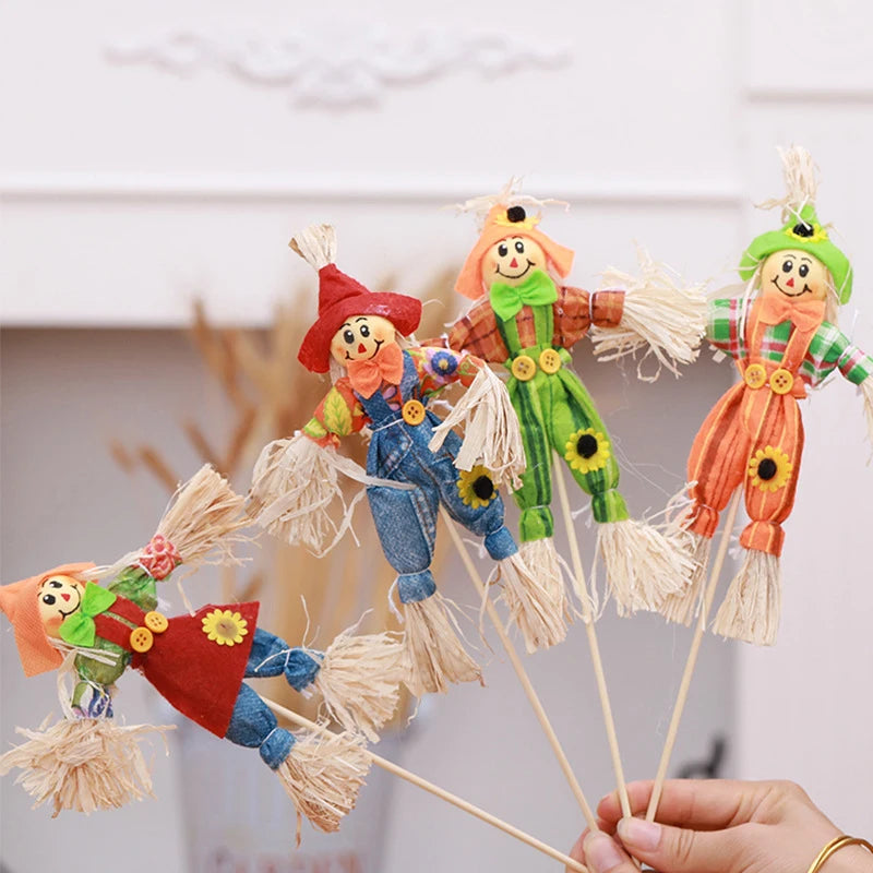 small autumn harvest scarecrow seasonal decoration