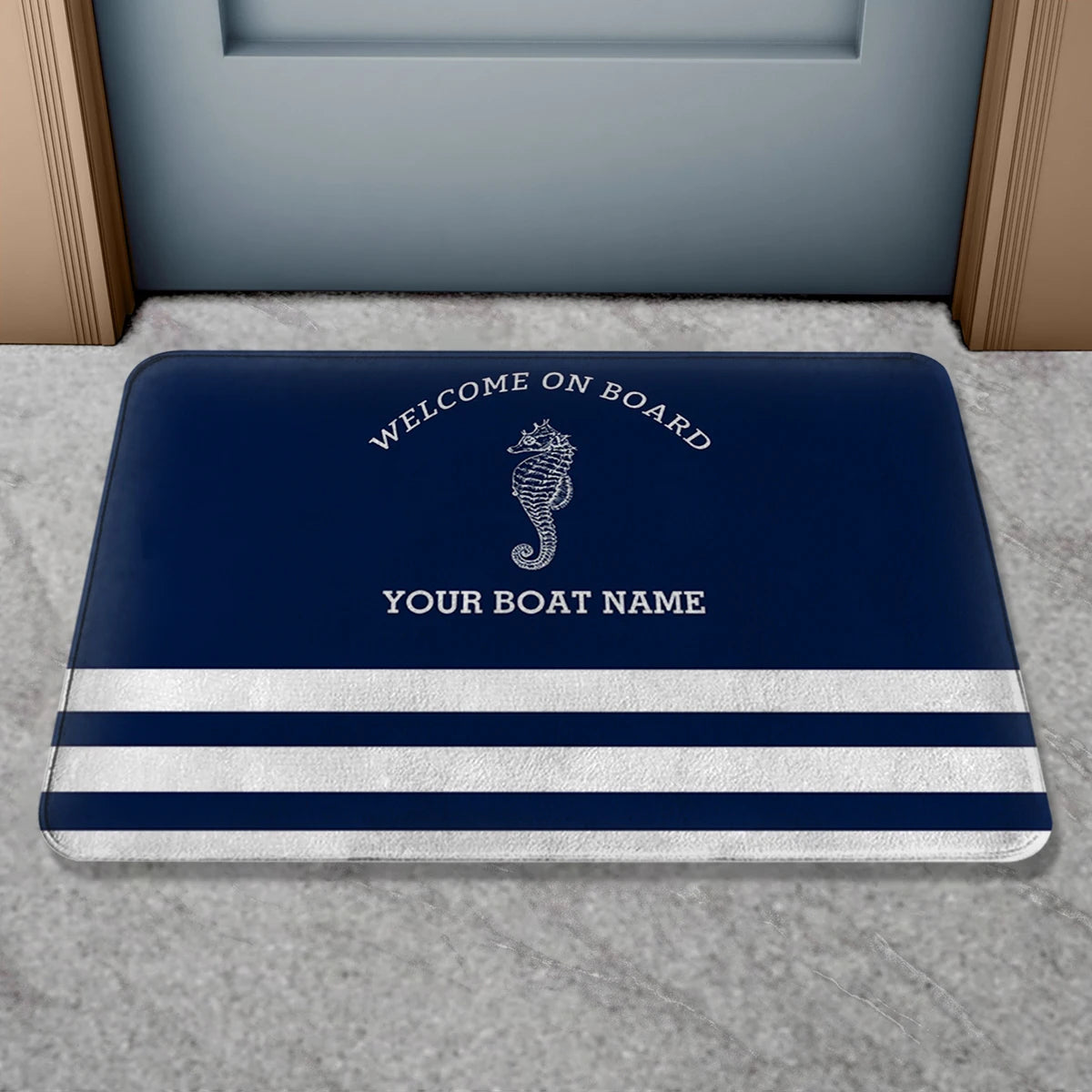 Boat Name Design Doormat