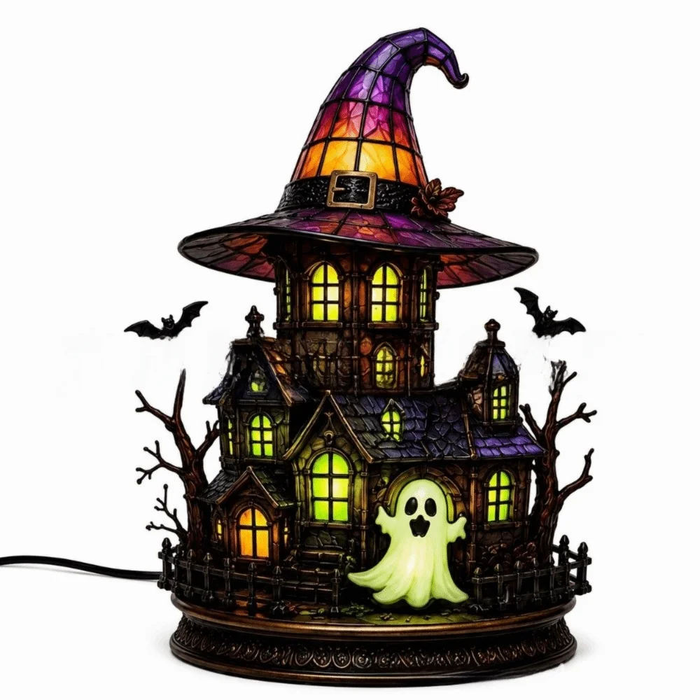 Gothic Halloween Acrylic Lamp – 13 Spooky Designs