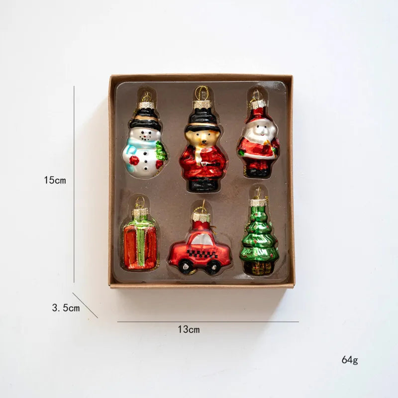 Glass Christmas Tree Ornament Set - LOWZY