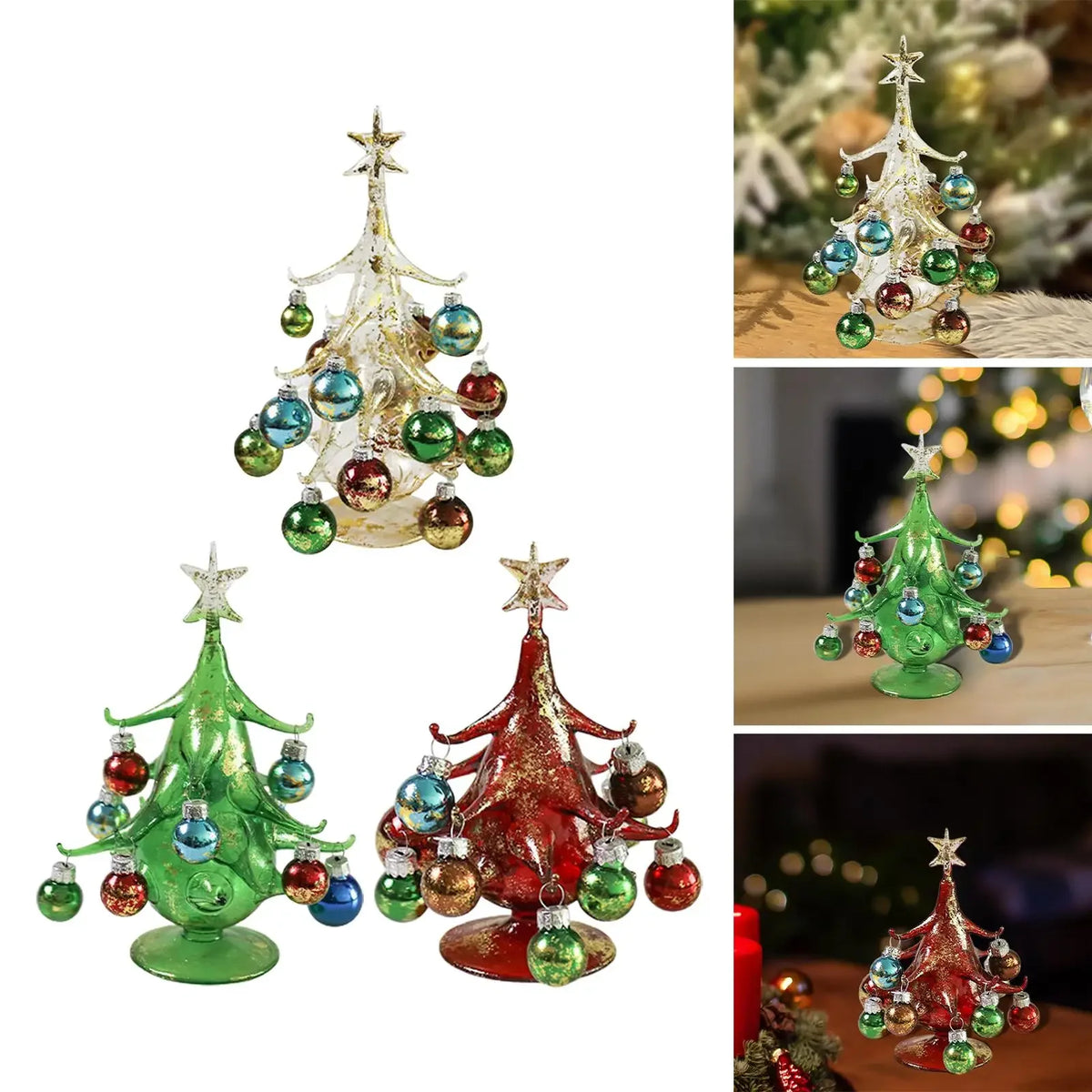 DIY Glass Christmas Tree Scene Kit - LOWZY