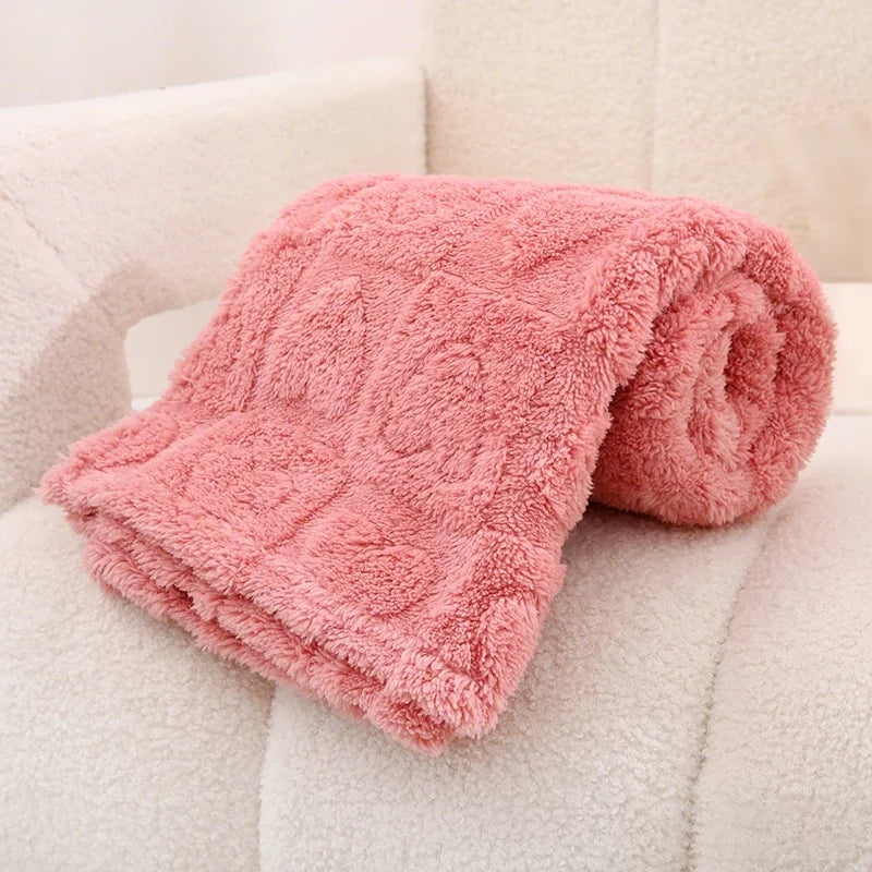 Heart Pattern Plush Baby & Kids Blanket – 2 Sizes