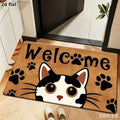 Four Cute Cats Printed Doormat