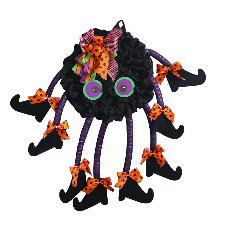 Spider Halloween Door Hanging Wreath