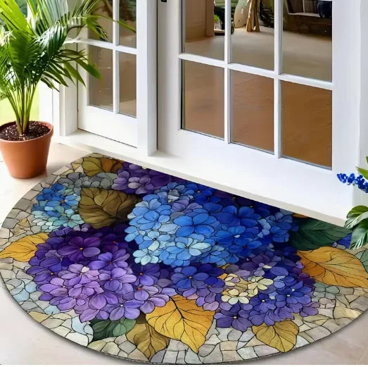 Autumn Floral Semi-Circle Doormat – 3 Sizes