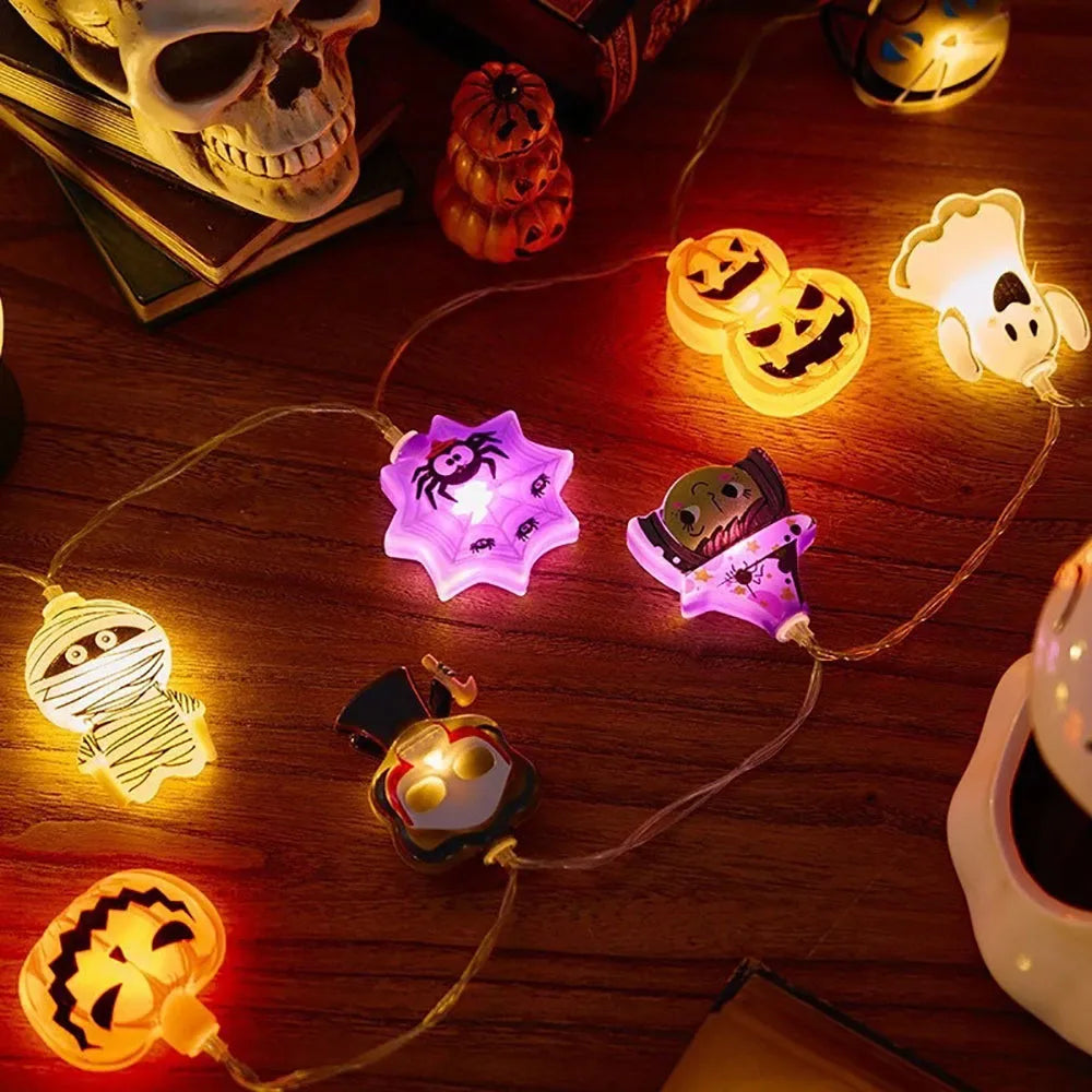 Halloween LED String Lights – Pumpkin, Ghost & Mixed – Ghost
