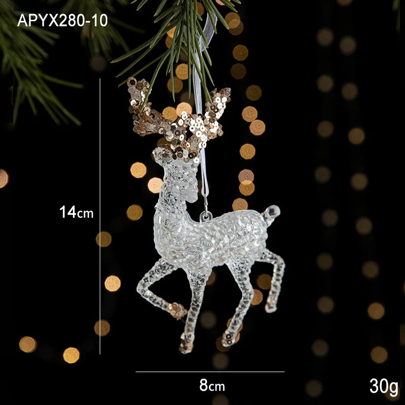 Acrylic Winter Wonderland Hanging Ornament - LOWZY
