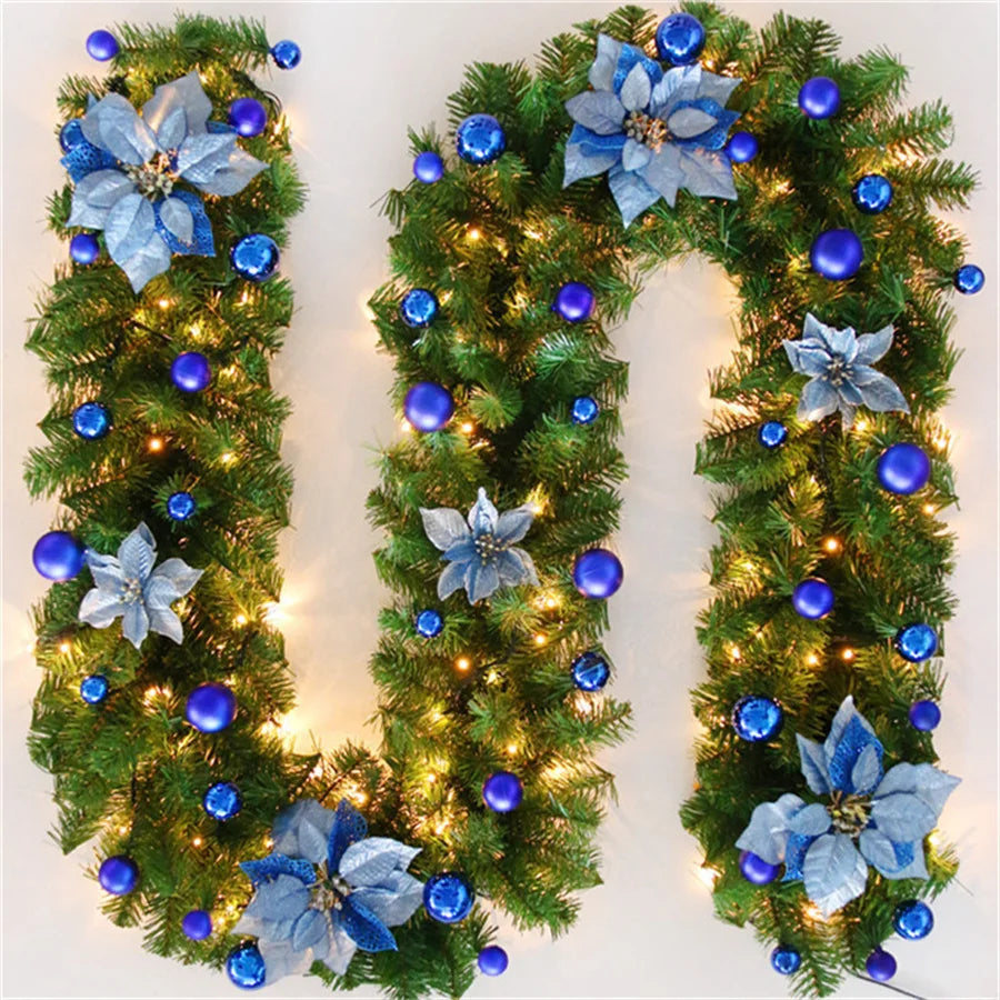 2.7m Light-Up Christmas Garland - LOWZY