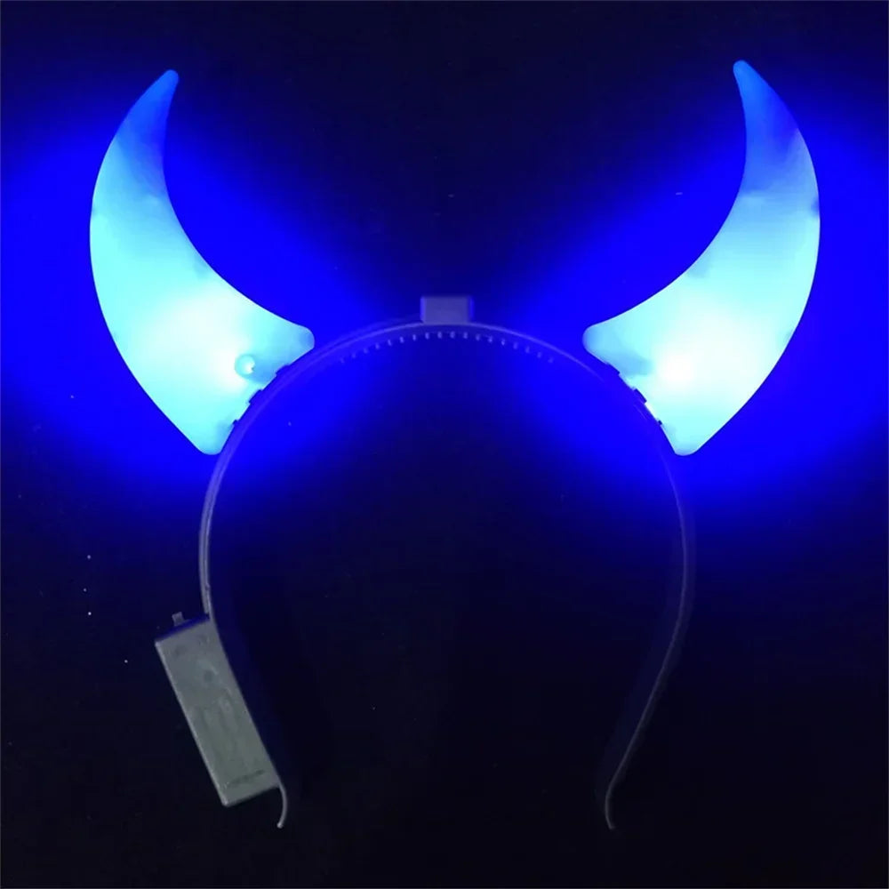 LED Devil Horn Headband – 4 Colours