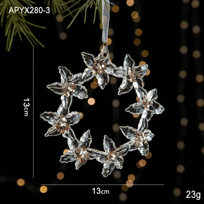 Acrylic Winter Wonderland Hanging Ornament - LOWZY