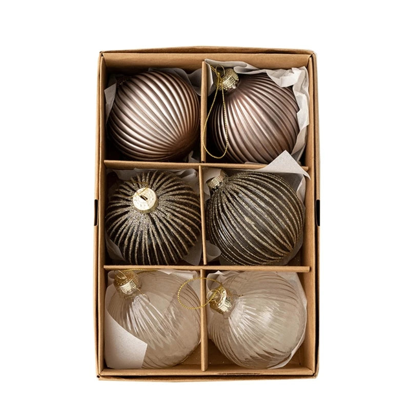 Glass Christmas Baubles – 6 Pack - view 9 - LOWZY