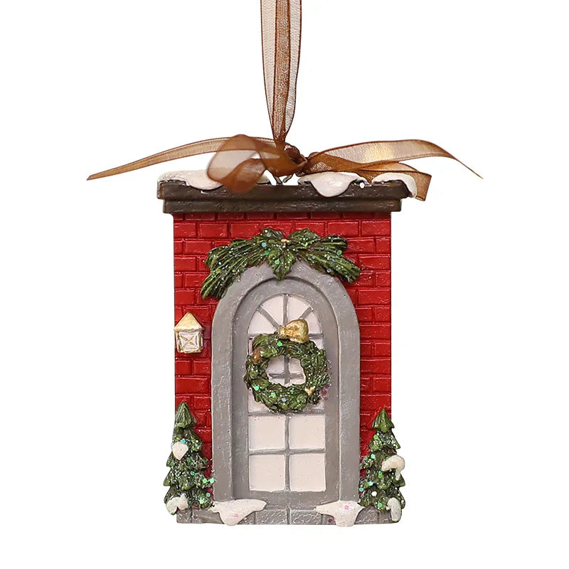 Vintage Resin Christmas Bell Ornament - Style 5 - LOWZY