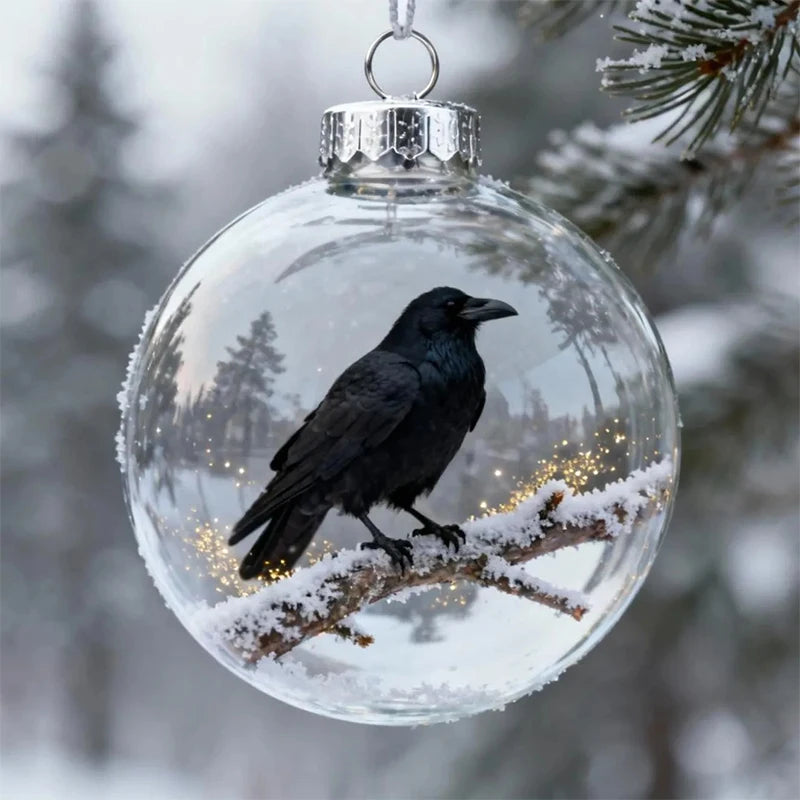 Glass Bird Christmas Tree Ornament - 6cm - LOWZY