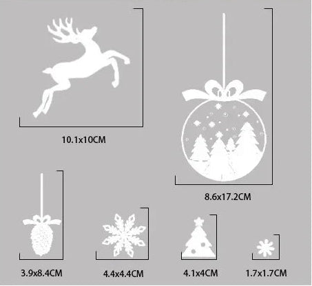 White Christmas Village Window Stickers - view 13 - LOWZY