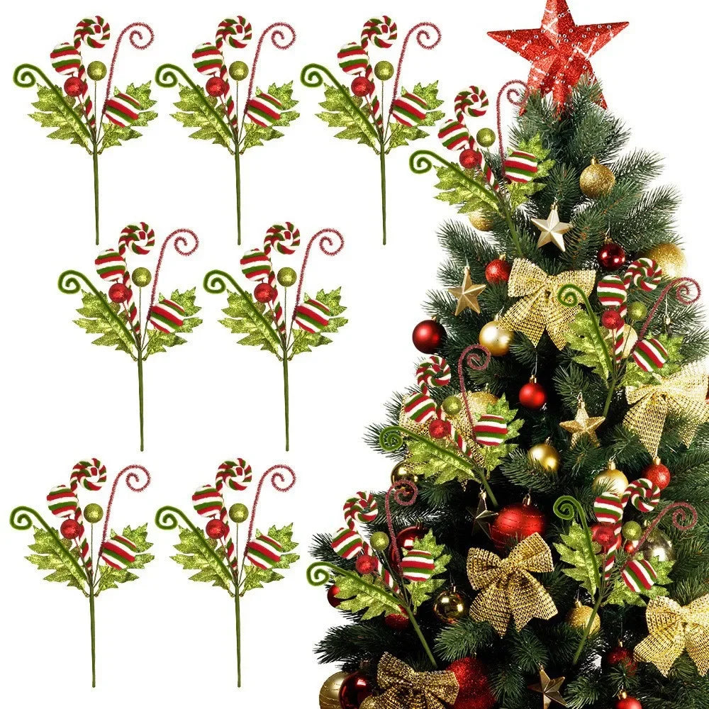 Pink & Green Candy Swirl Christmas Tree Decoration - green - LOWZY
