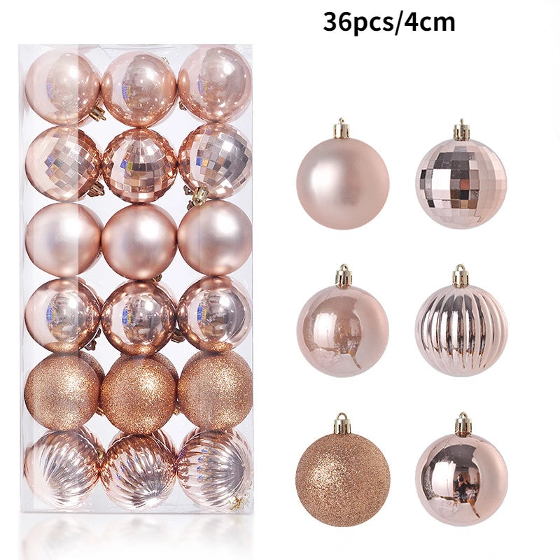 Colourful Christmas Baubles – 24 or 36 Pack - view 24 - LOWZY