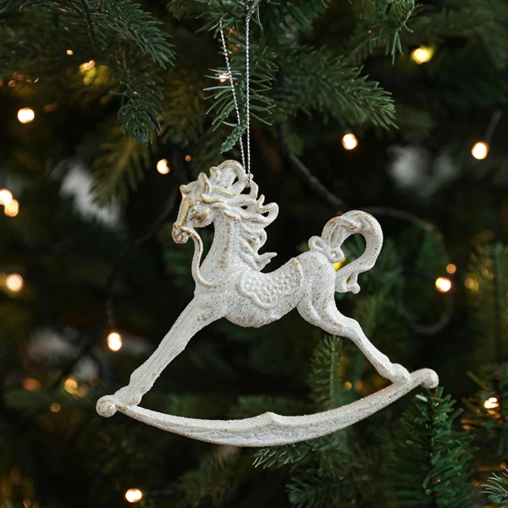 White Christmas Tree Hanging Ornament - LOWZY