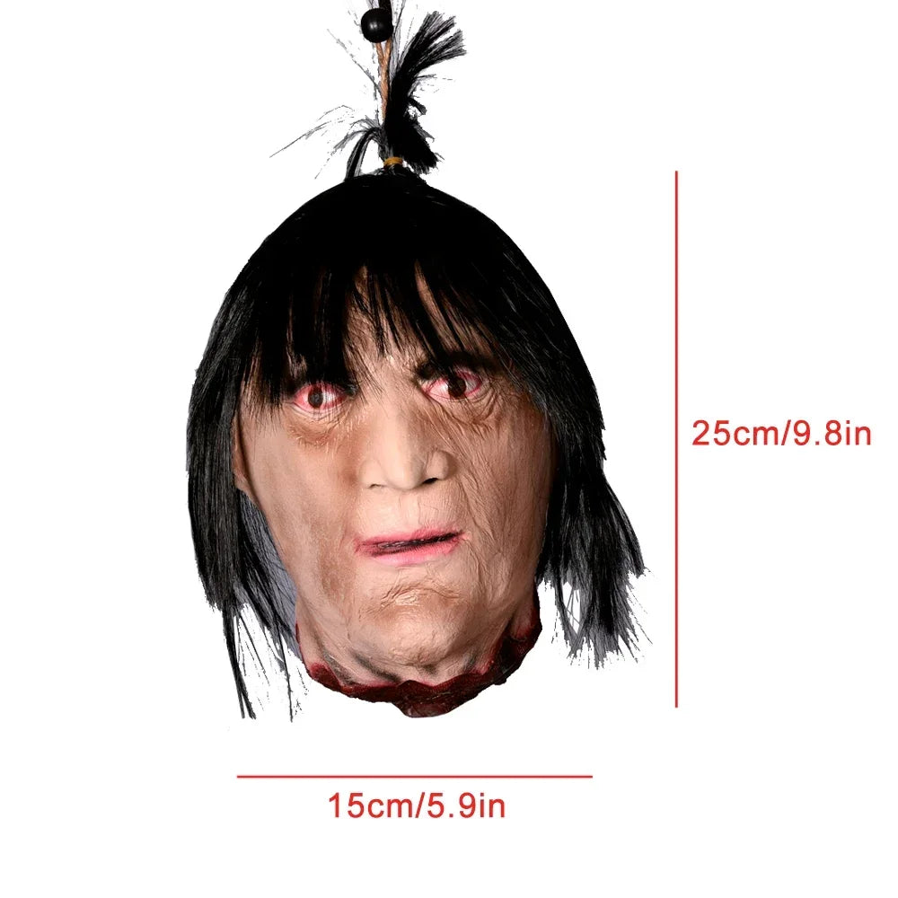 Hanging Latex Severed Head Halloween Prop – 32 Designs