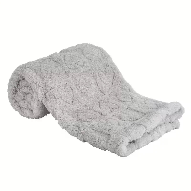Heart Pattern Plush Baby & Kids Blanket – 2 Sizes – Green / 80-100cm