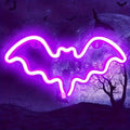 LED Bat & Moon Neon Halloween Light – 30cm