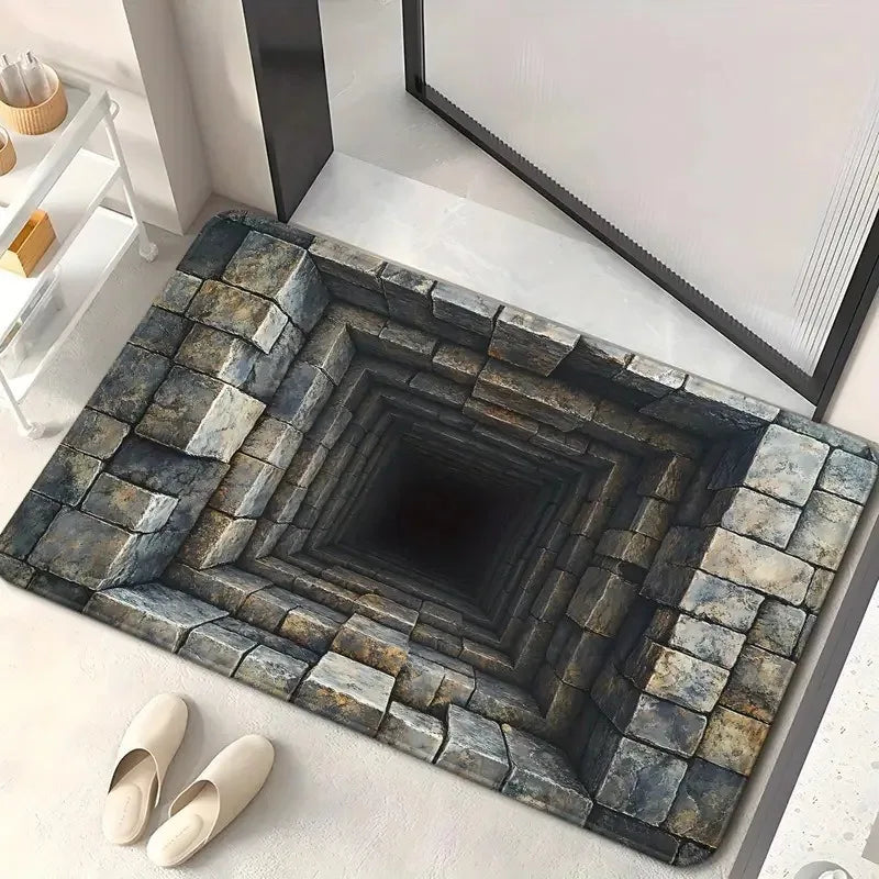 Cave Scenery Printed Doormat