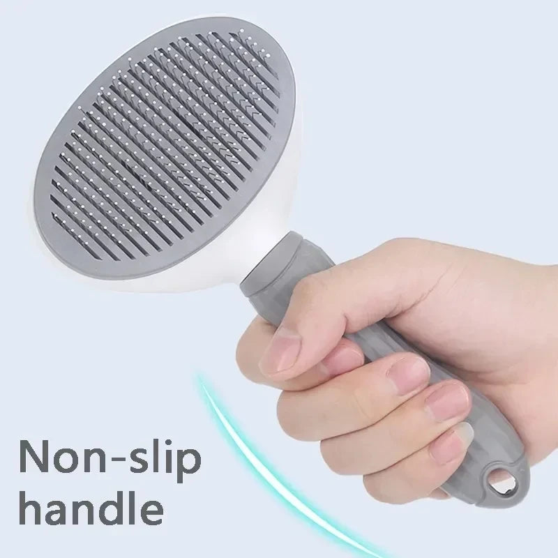 Self-Cleaning Slicker Brush with Stainless Steel Pins
