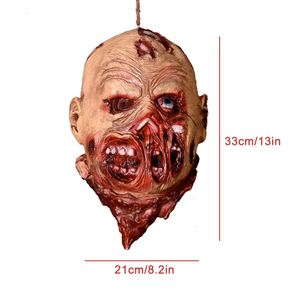 Hanging Latex Severed Head Halloween Prop – 32 Designs