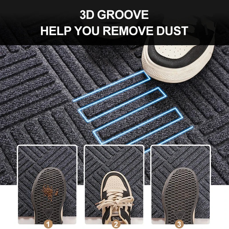 Diamond Pattern Polyester Floor Mat