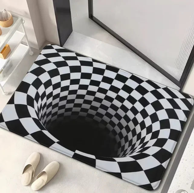 Broken Wood Optical Illusion Doormat