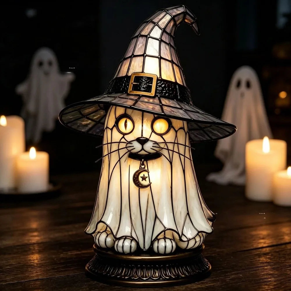 Gothic Halloween Acrylic Lamp – 13 Spooky Designs