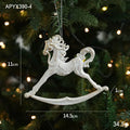White Christmas Tree Hanging Ornament - LOWZY