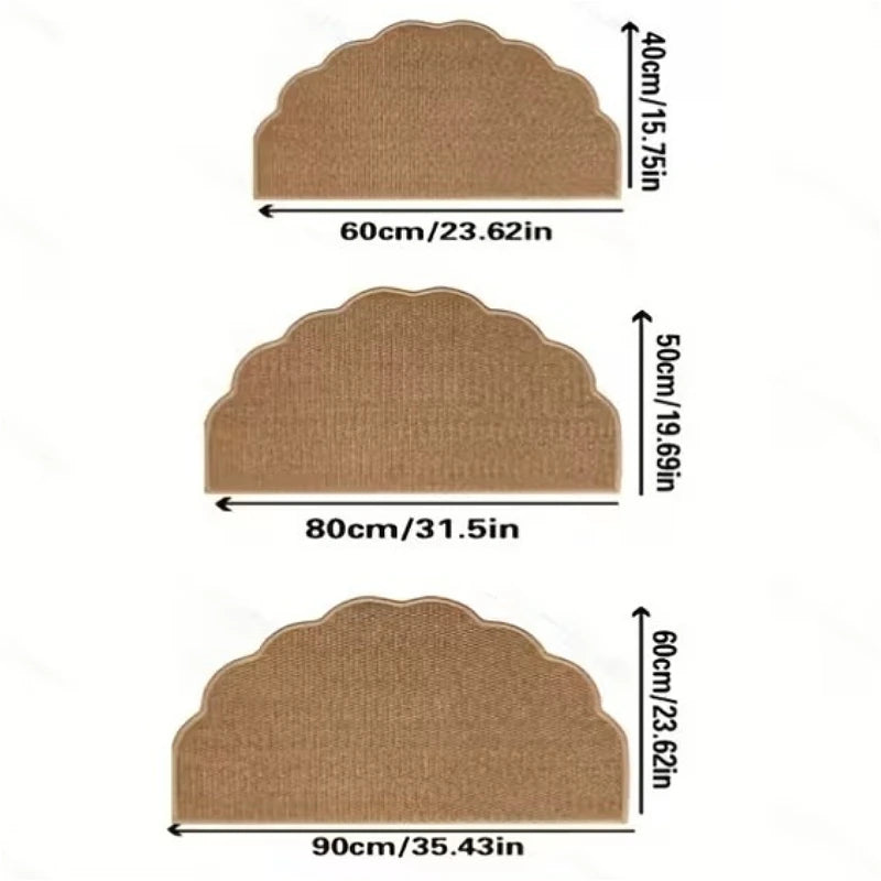 Brown Half-Round Entrance Doormat